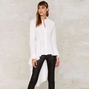 a.n.a A New Approach Ruffled High low Blouse